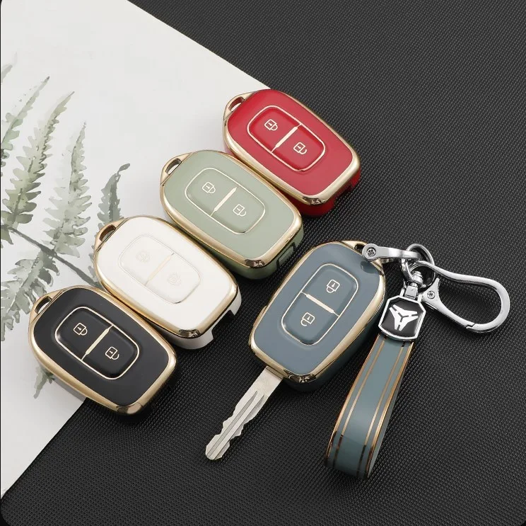 

For Renault Kwid Trafic Symbol For Dacia Sandero Logan Duster 2016 2017 2018 2 Button TPU Car Remote Key Fob Cover Case Shell