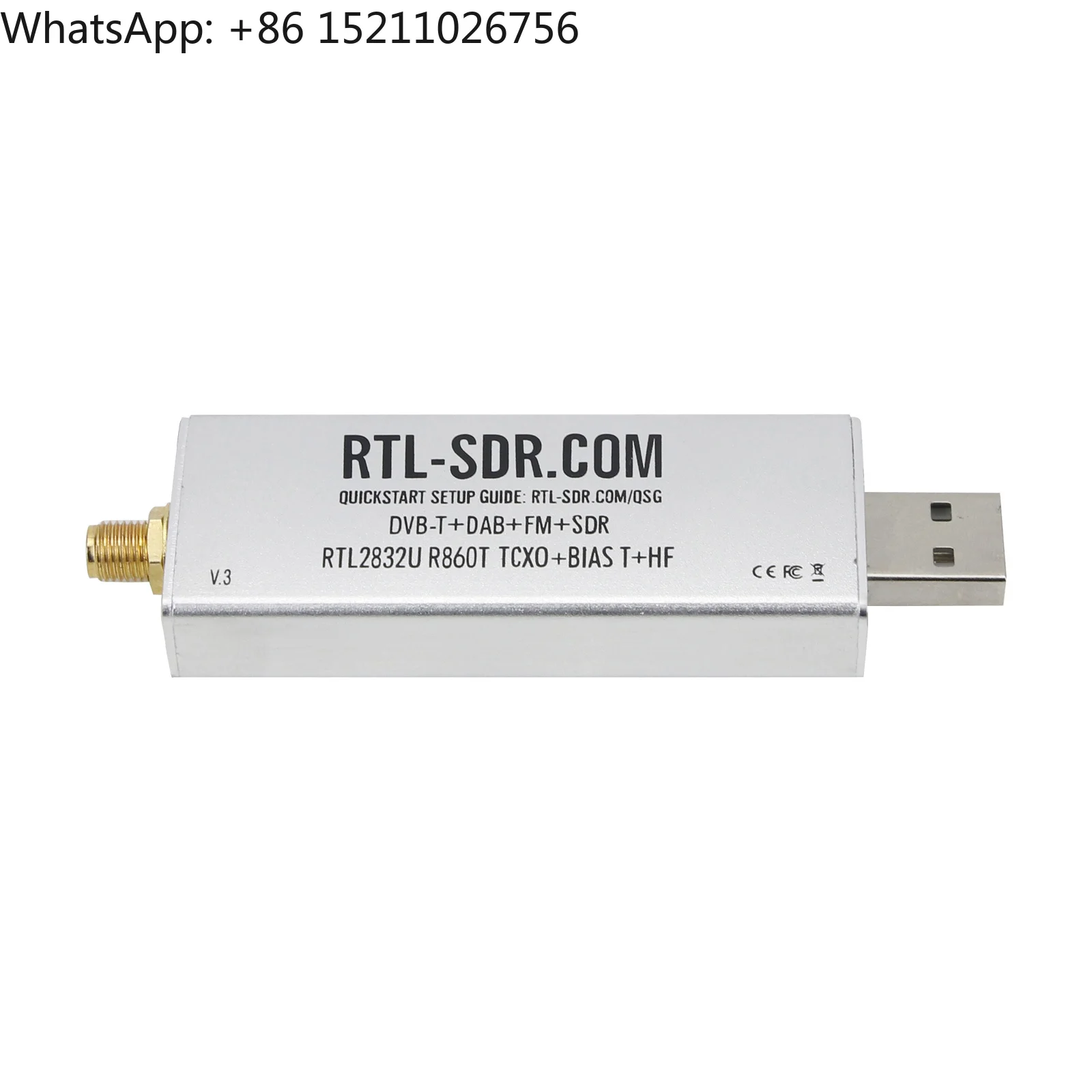 RTL-SDR Blog V3 R820T2 RTL2832U 1PPM TCXO SMA Программно-конфункциональный радиопередатчик с