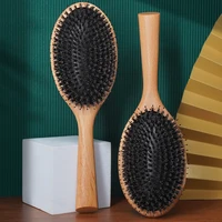 new bristle air cushion comb novel wooden handle design straight hair curly hair beech massage air bag comb 5515b