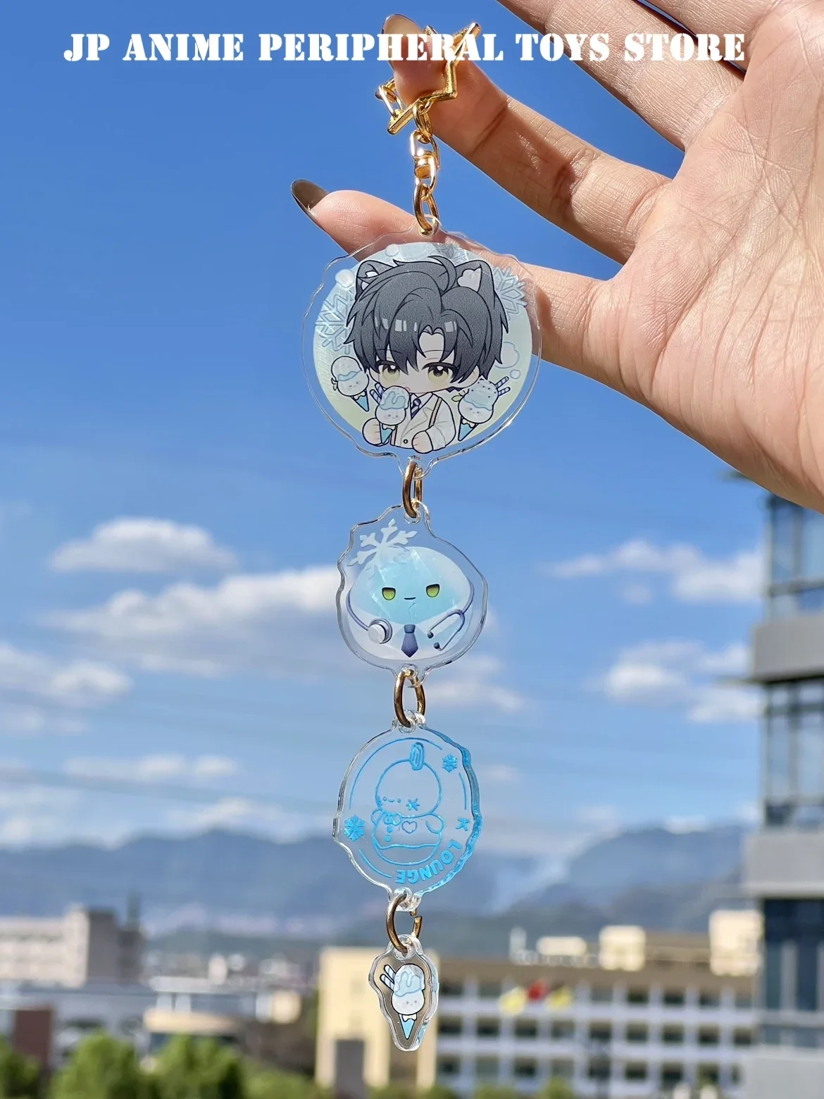 Акриловый брелок для ключей игры Love and Deepspace фигурка Zayne Rafayel Sylus Xavier милый рюкзак