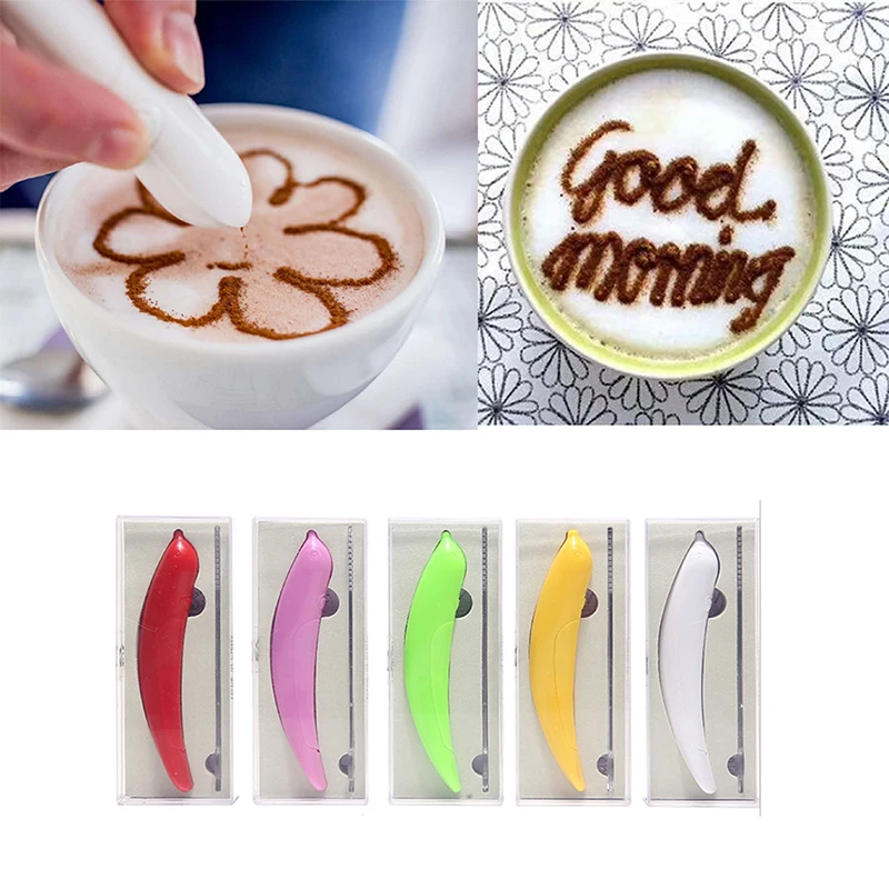 

Creative Latte Art Electrical Pen For Coffee Cake Spice Pen Cake Decoration Pen Coffee Carving Pen Baking Pastry Tools