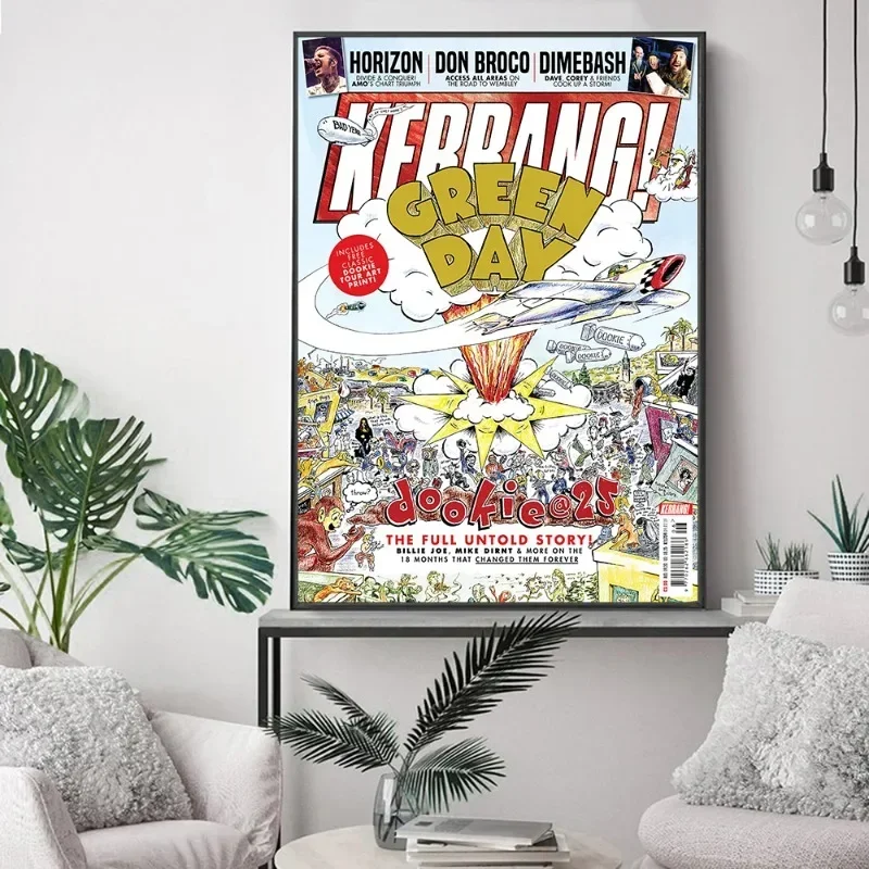 Green Day Music Rock Band Dookie Альбом Плакат Высокое Качество Печать Холст Картина Настенное