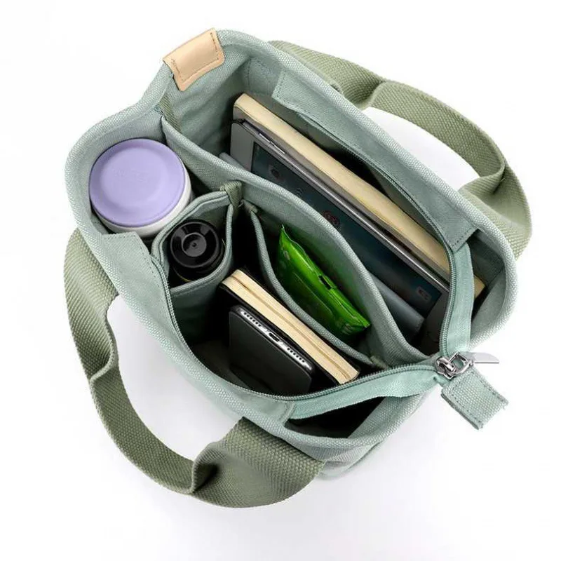 High quality portable canvas women's one shoulder bucket bag women's crossbody bag designer travel shopping bag mainly for women