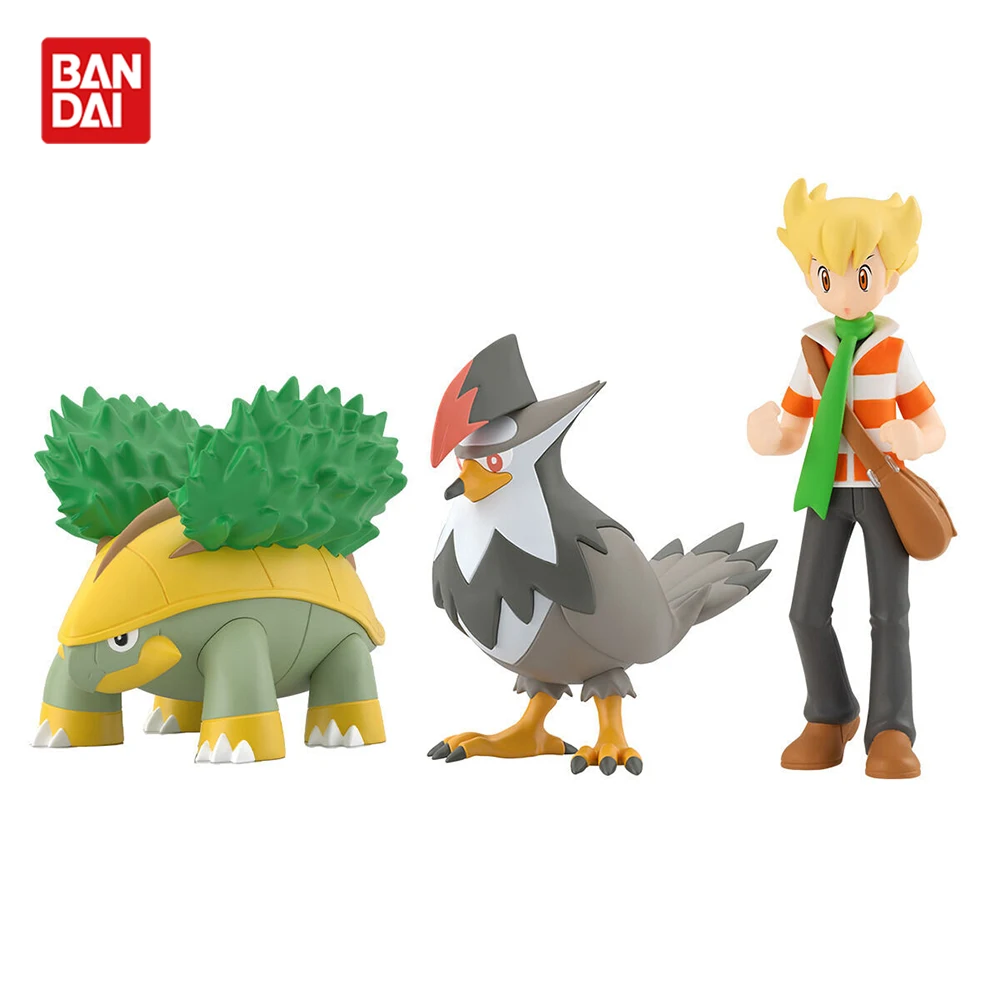 

Bandai Original Pokemon Scale World Series Barry Grotle Staraptor Sinnoh Genuine Collection Model Anime Figure Action Toys