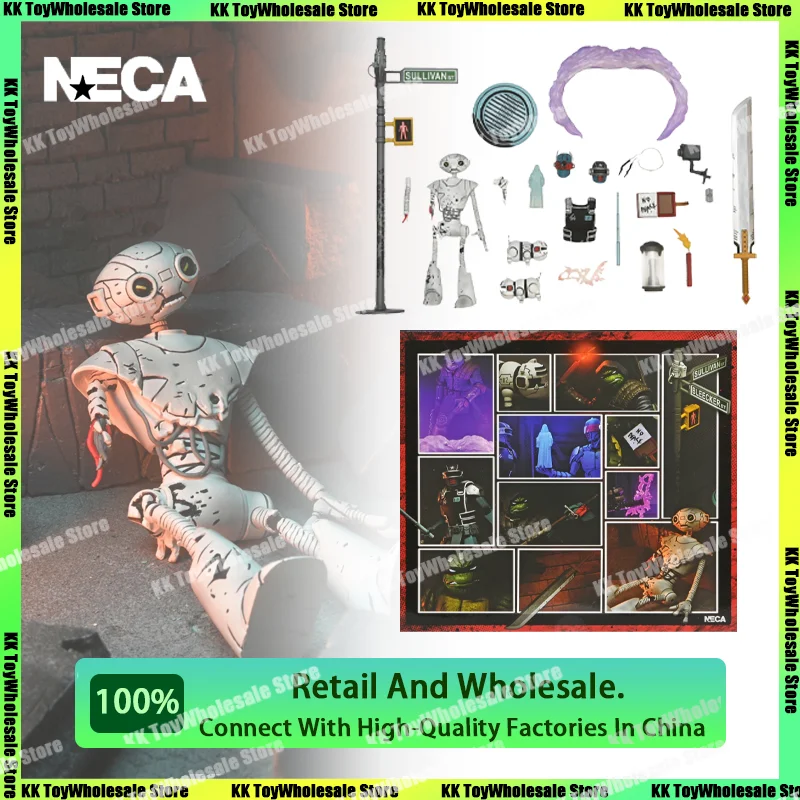 Фото [Новинка-хит] Оригинальные фигурки черепашек Neca Tmnt SHF, последнее оружие Ronin, набор аксессуаров, аниме экшн-фигурки, модели, подарки, игрушки №1