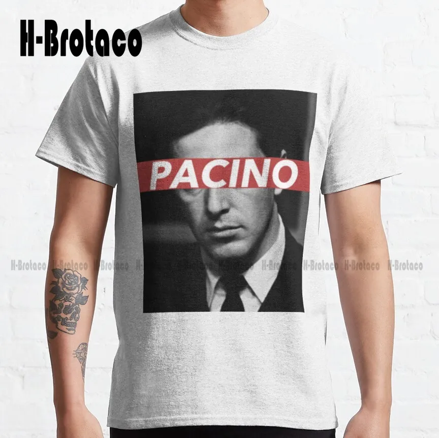 

Pacino Al Pacino Movie Scarface Mafia Film Godfather Classic T-Shirt Custom Aldult Teen Unisex Digital Printing Tee Shirts Retro