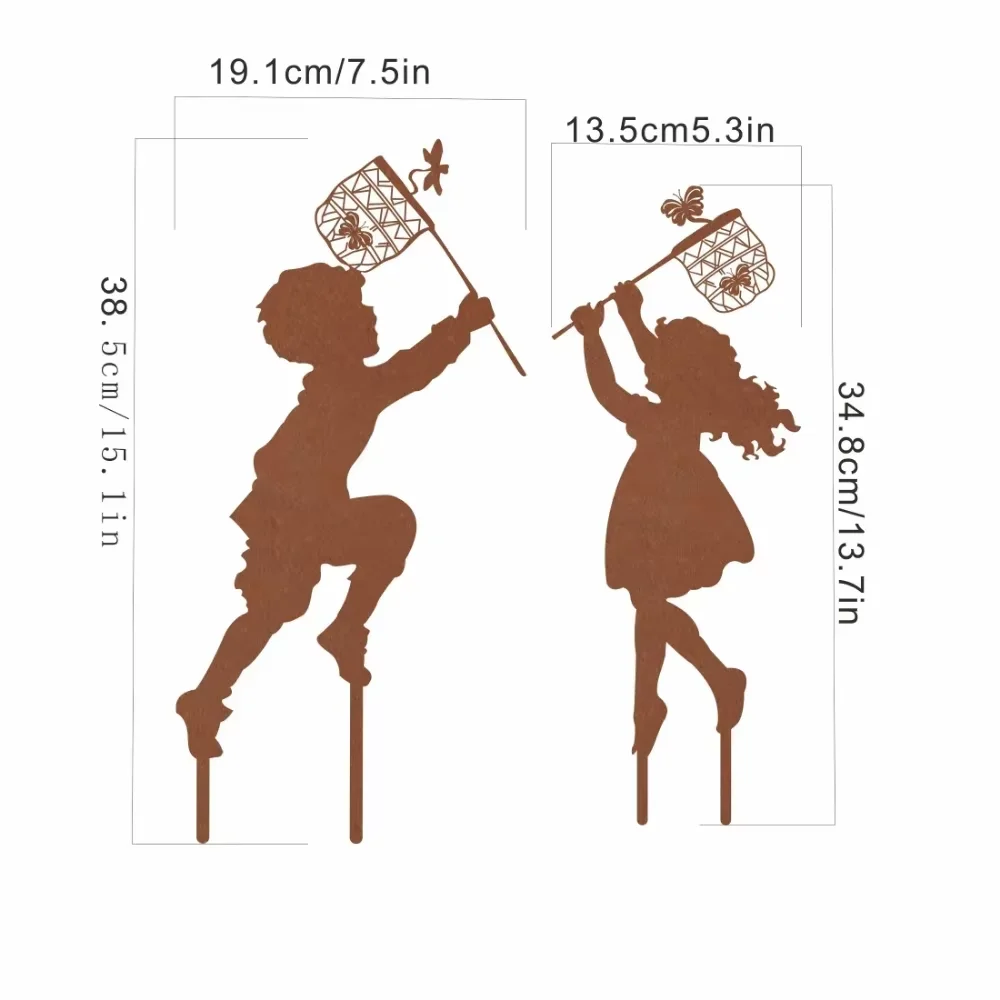1 Шт. Очаровательный Металлический Силуэт Украшения Сада Художественная