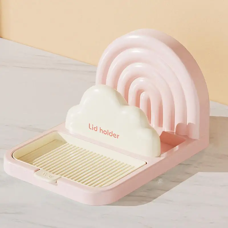 Держатель крышки кастрюли стойка на присоске держатель для без сверла