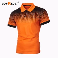 covrlge fashion brand clothing men poloshirt business casual male poloshirt short sleeve high quality cotton shirt 5xl mtp142