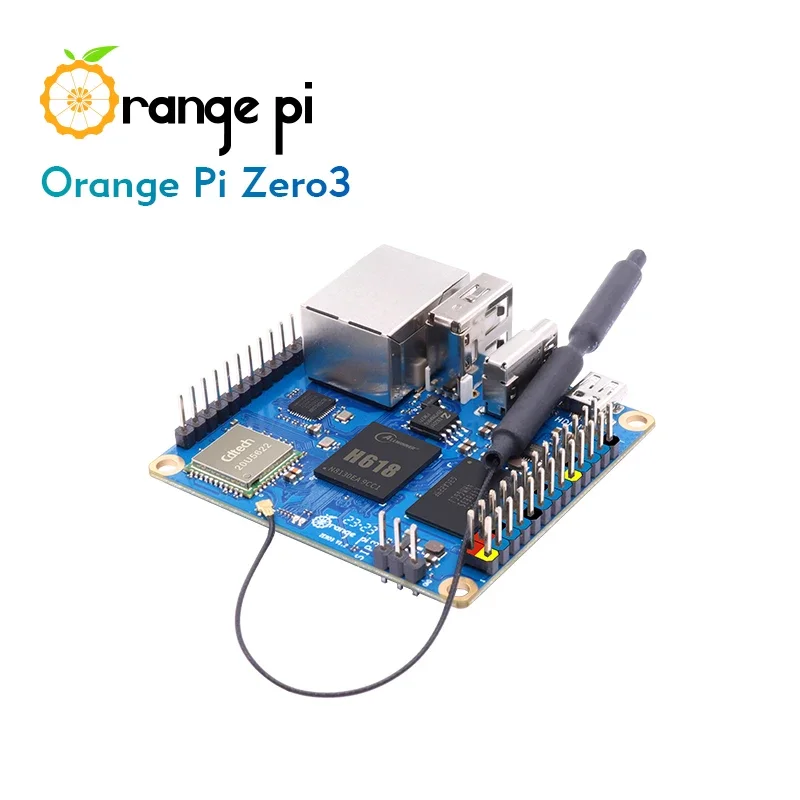 Фото Orange Pi Zero 3 1GB+5V3A с питанием через Type-C, Allwinner H618, WiFi, Bluetooth, BLE, мини-ПК, одноплатный компьютер Orange Pi Zero3. №4