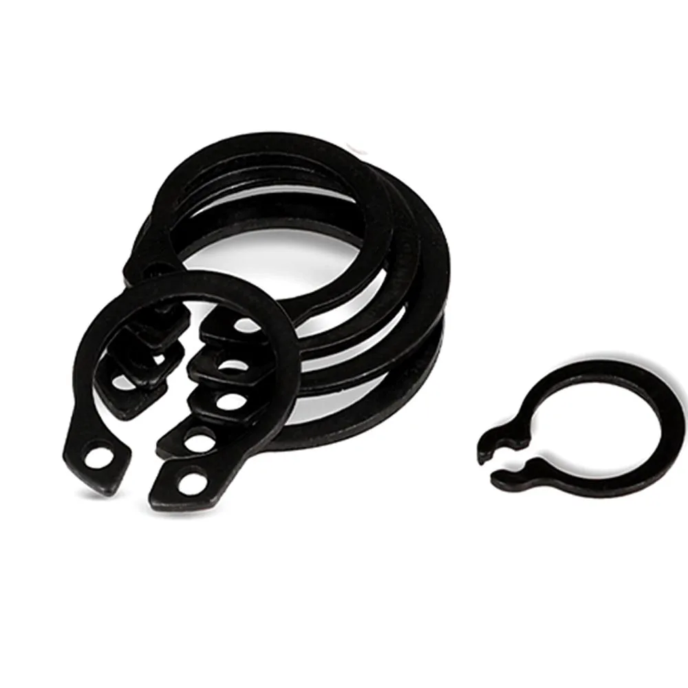 10/50 шт. от M3 до M40 GB894 черный, 65mn, марганцевая, нержавеющая сталь 304, тип C, внешнее стопорное кольцо, стопорное кольцо, шайба для вала