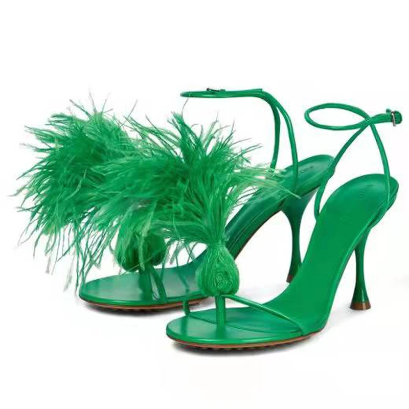 

Tassel High-heeled Women's Sandals New 2022 Hot Style Stiletto Sexy Summer Matching Skirt Fairy Style Outer Wear Fashion Trend