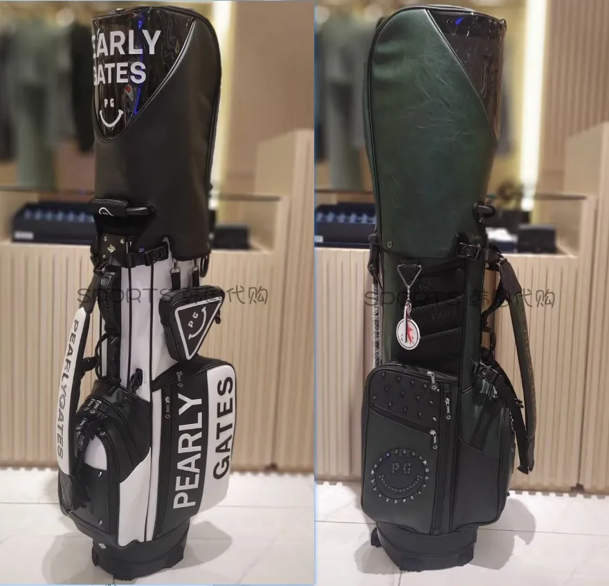 

Golf Bag Golf Stand Caddy Bags Unisex Fashion Rivet Bracket Bag Golf One Shoulder Bracket Bag New PG Men Women