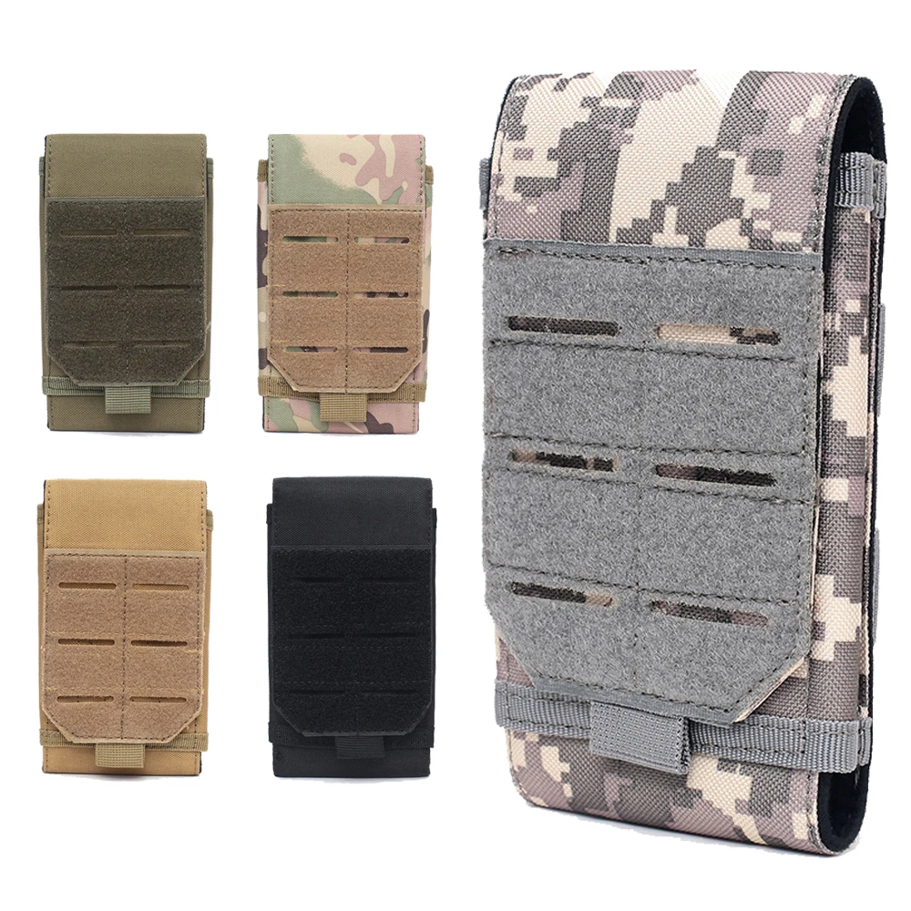 

1000D Tactical Men Waist Bag Molle Pouch Outdoor Mobile Phone Pouch EDC Tool Accessories Bag Vest Pack Cell Phone Holder Bag