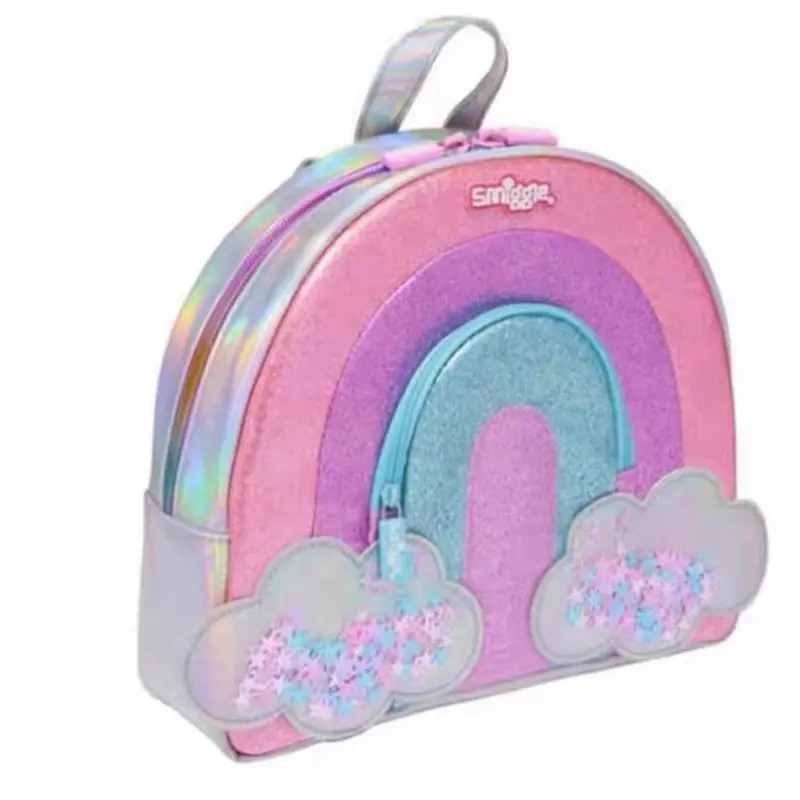 Австралийский Smiggle Детская сумка через плечо с подсолнухом Радужный рюкзак для