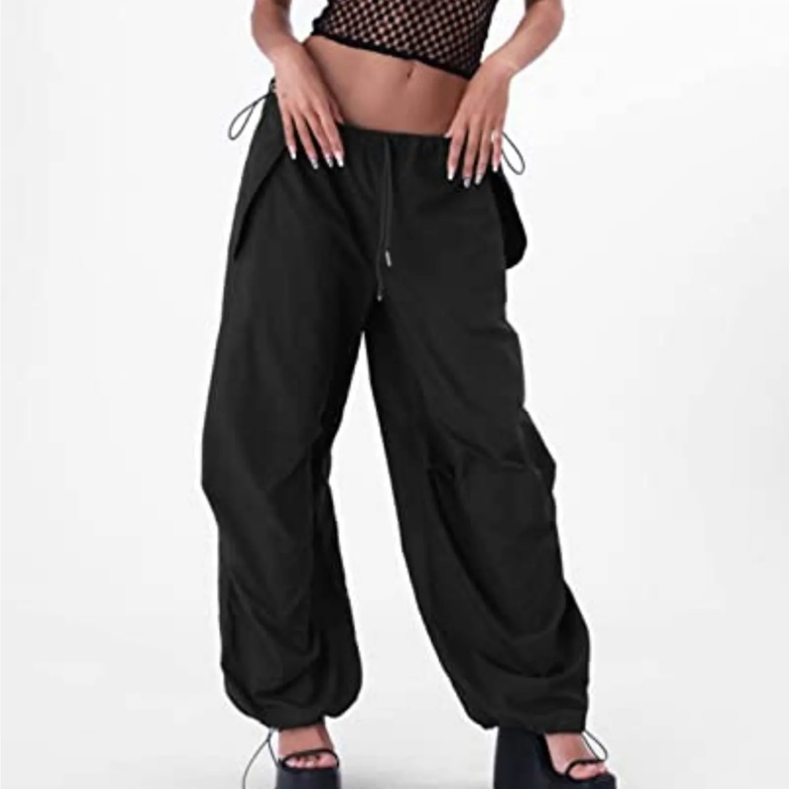 

2023 Y2K эстетические винтажные брюки-карго Harajuku мешковатые брюки Джоггеры в стиле хип-хоп спортивные брюки корейский Ретро гранж уличная одежда