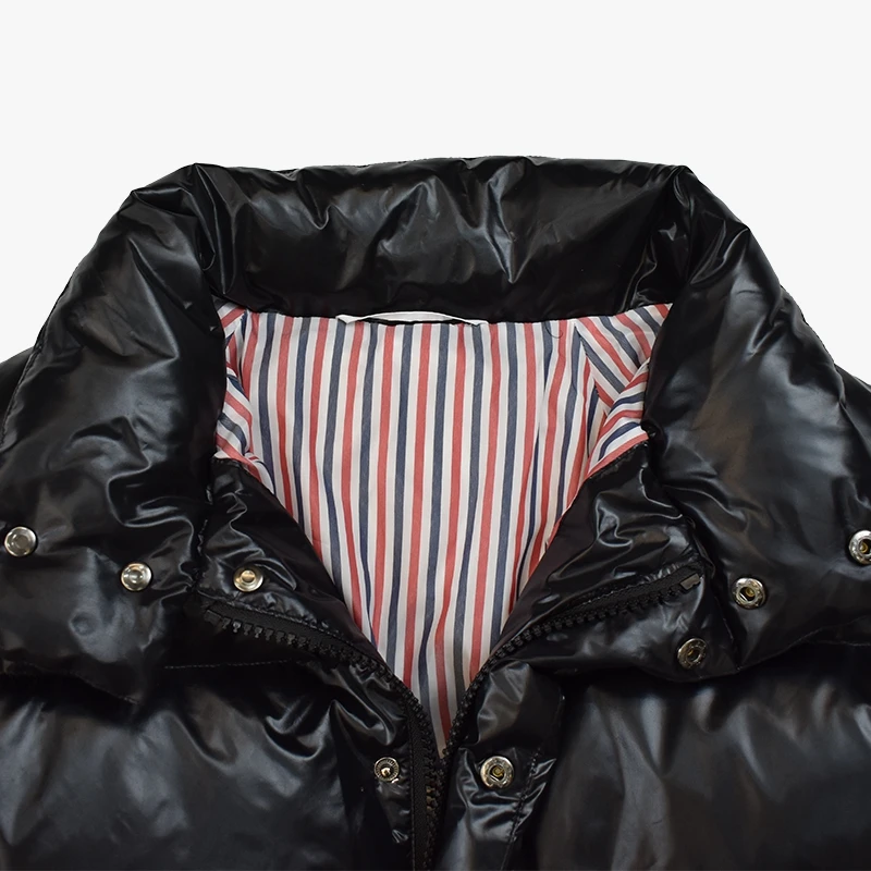 TB THOM Jackets 4-bar Stripe Winter Men's Thick Puffer Jacket Fashion Brand Down-Filled Korean Designs Loose Casual Male Coat