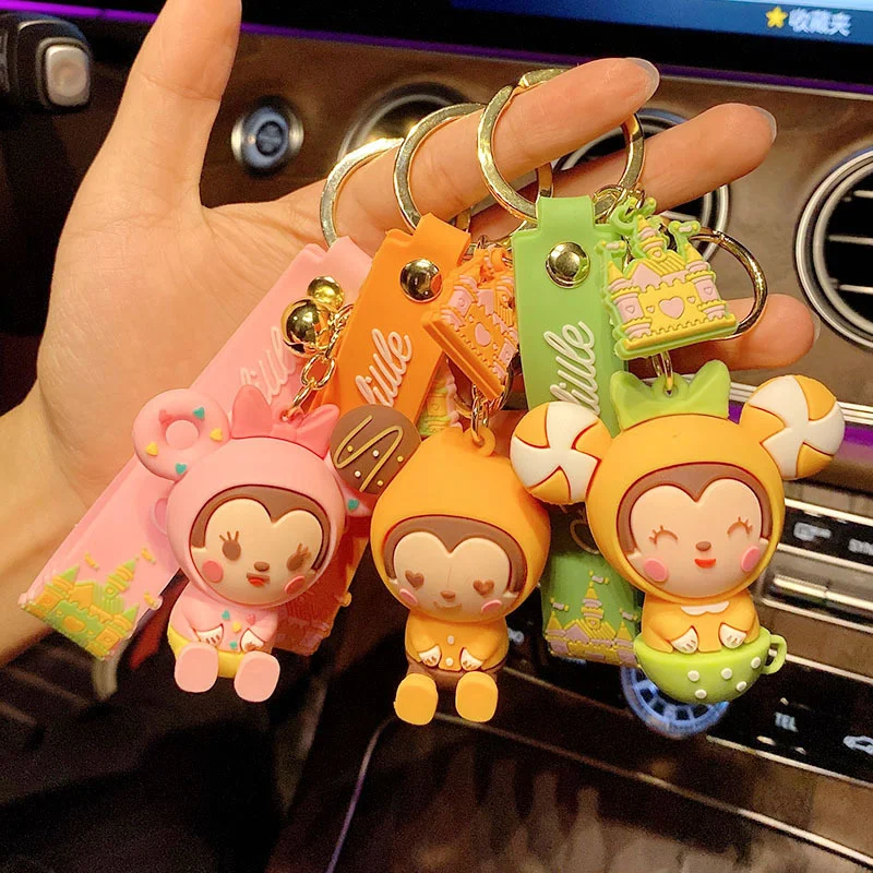 

Creative new cute cute animal keychain pendant small fresh doll cartoon bag car small ornament wholesale
