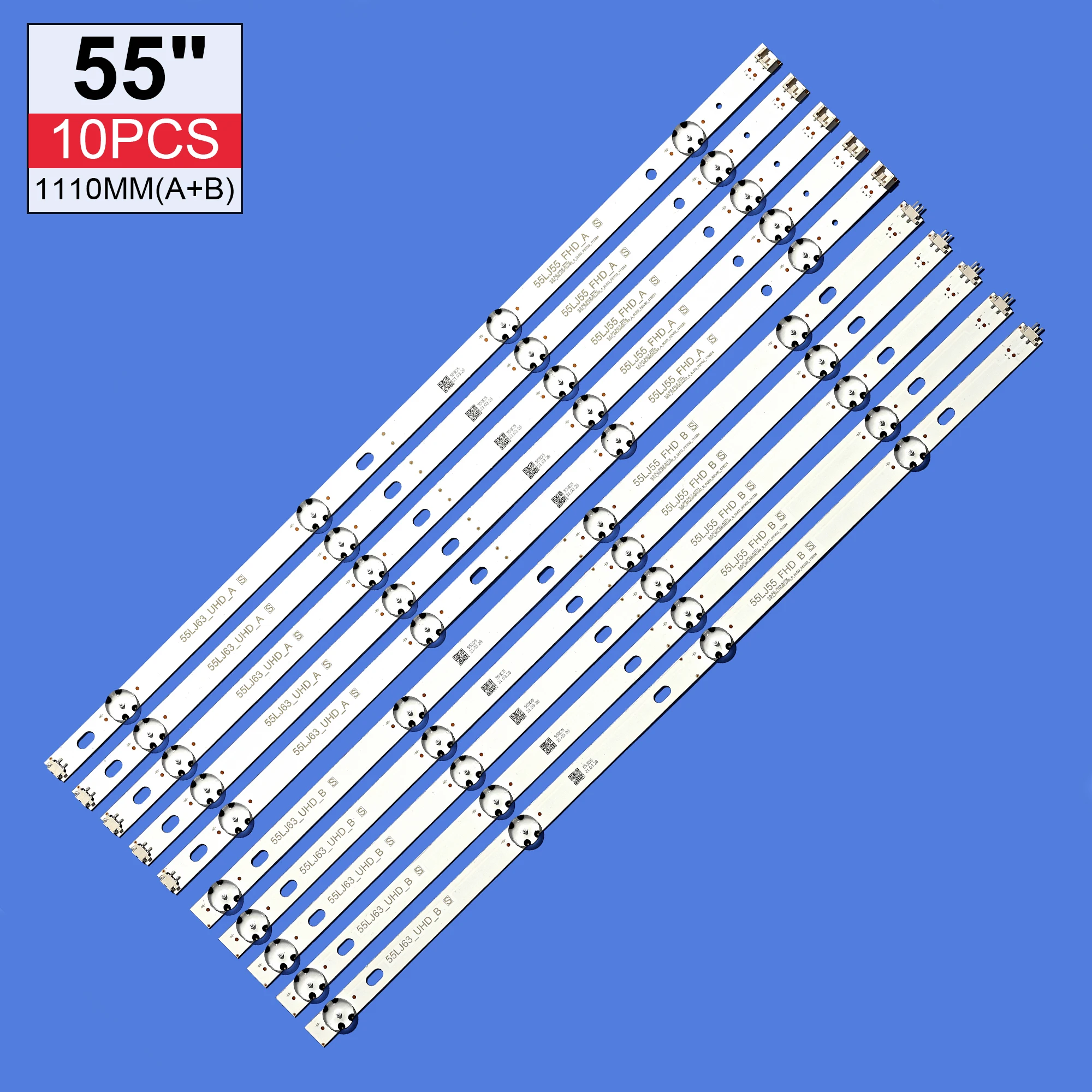 

LED backlight strip 8LED for LG 55" TV Innotek 17Y 55INCH_B-TYPE SSC_55UJ630V 55UJ6300 55UJ634V 55UJ63 55LJ63_UHD_B 55LJ55_FHD_A