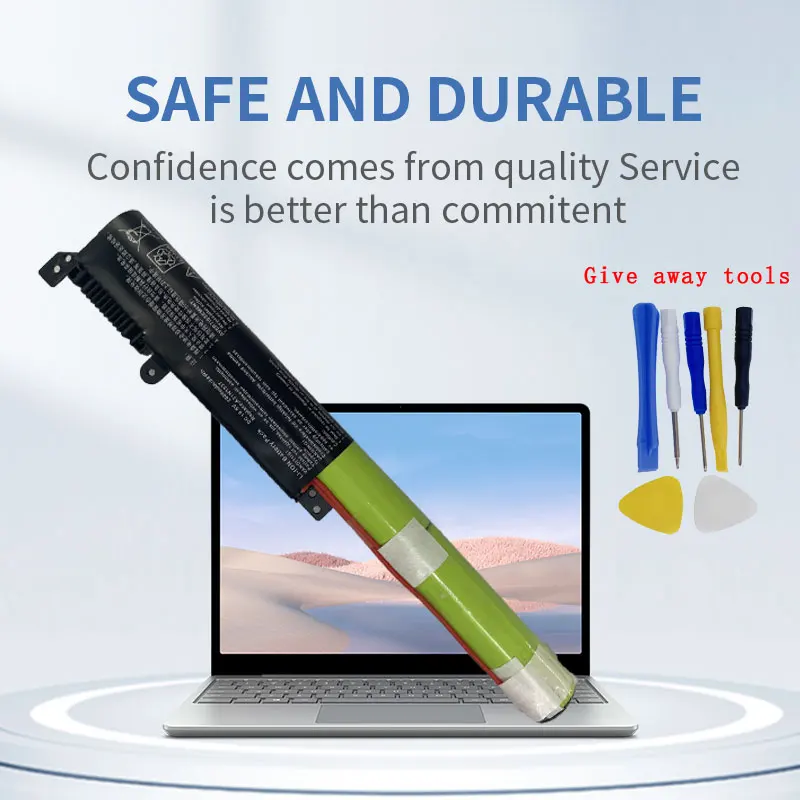Аккумулятор DXT A31N1537 для ноутбука ASUS VivoBook X441, X441SA, X441SC, X441UA, X441UV, R414U, F441U, A441U, A441UV, 10,8 В, 28 Втч