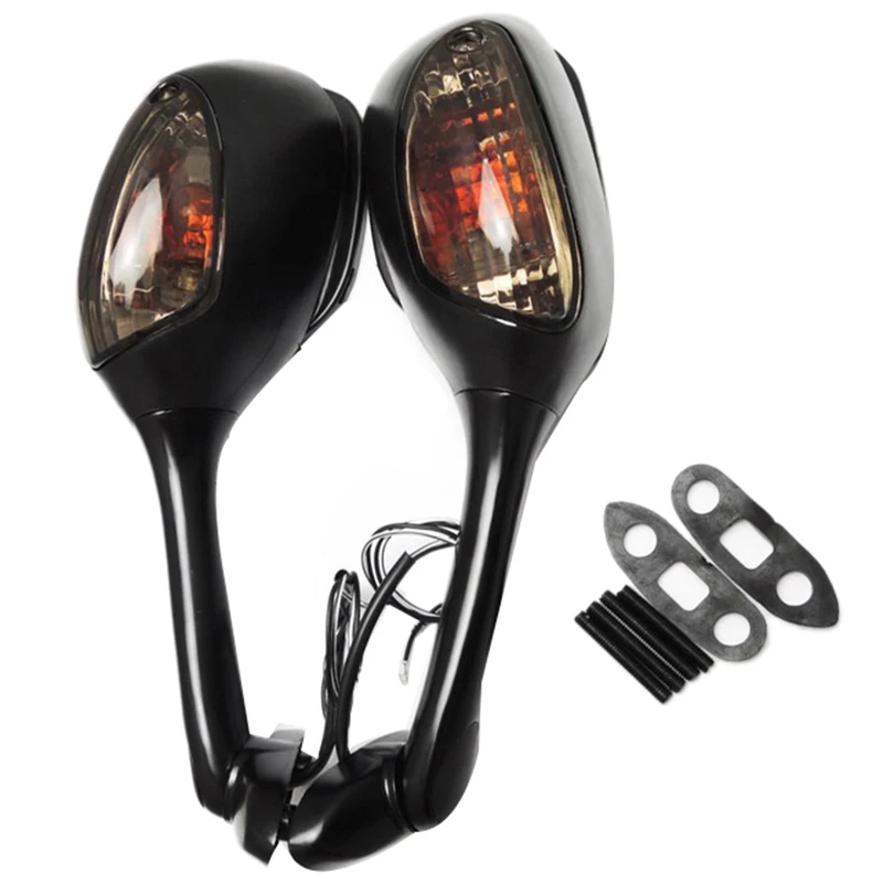 

Motorcycle Mirror Rear View With Turn Signal Light Mirror For Suzuki GSXR600 750 2006-2010 GSXR 1000 2005 2006 2007 2008