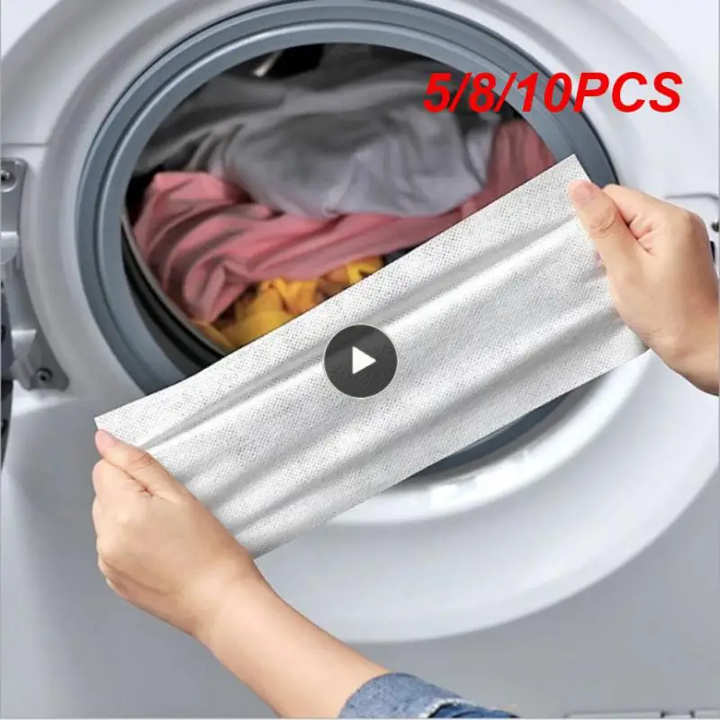 

5/8/10PCS Washing Machine Use Mixed Dyeing Sheet Proof Proof Color Absorption Sheet Laundry Soap Concentrated Washing Detergent