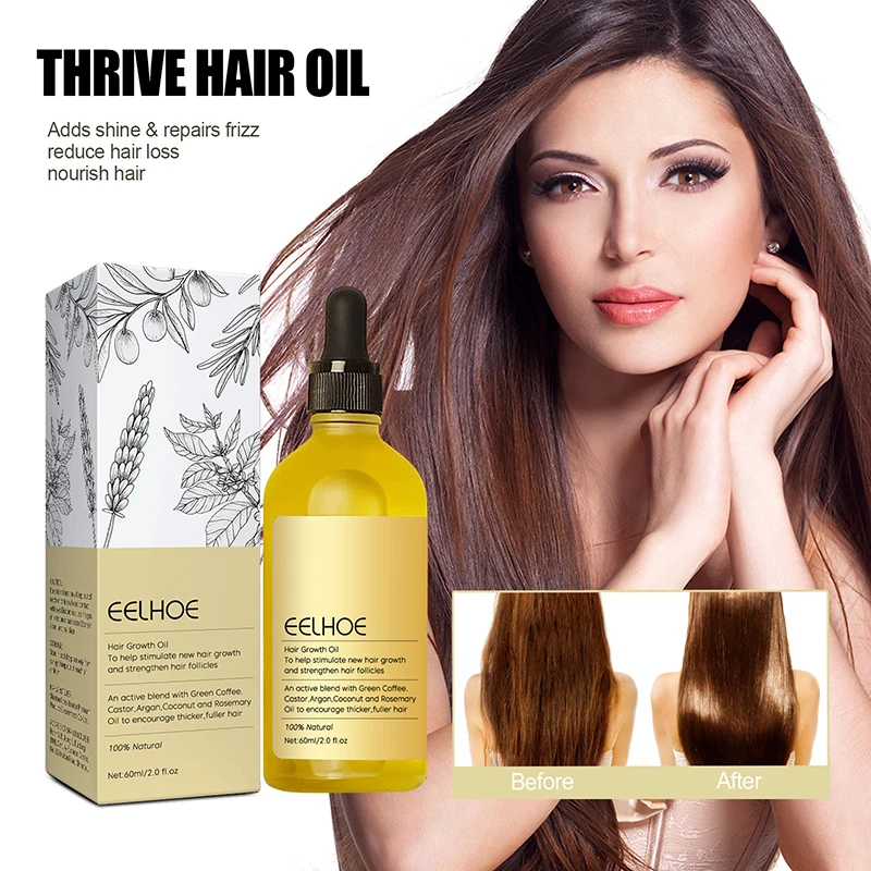 Natural Hair Growth Oil Dense Hair Essential Oil Anti Hair Loss Nourishing Hair Rosemary Hair Smooth Nourishment Essential Oil