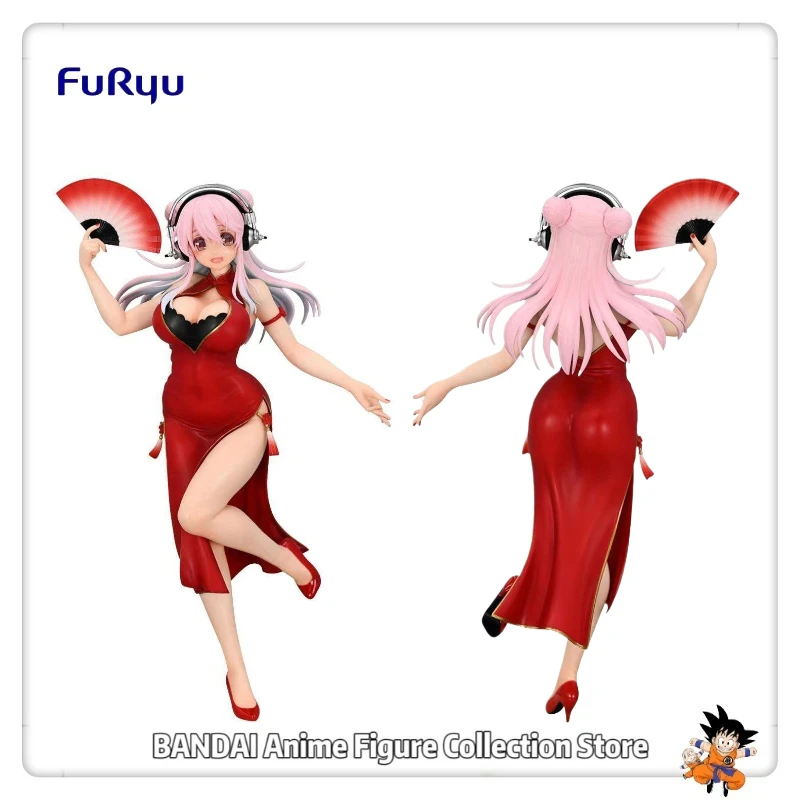Фото В наличии оригинальная фигурка Furyu SUPER SONICO Trio-Try-iT — китайское платье, версия. Аниме Фигурки Украшения Коллекция моделей игрушек №2