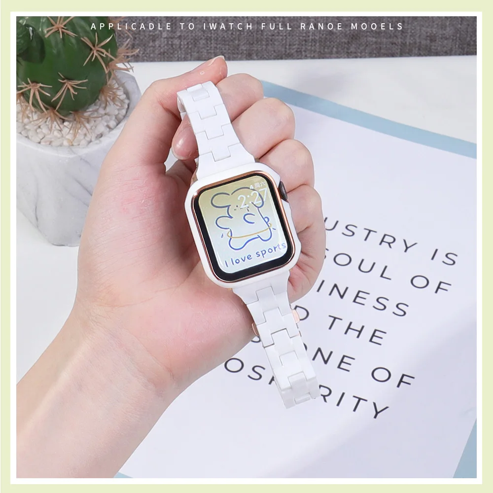 

Тонкий ремешок для Apple Watch Band se 7 45 мм 42 мм 40 мм 38 мм, дамский браслет для iWatch band, для серии 7 6 5 4 3 2