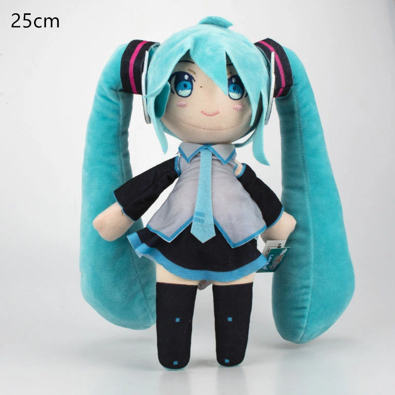 Продажа Hatsune Miku плюшевая кукла лук Hatsune кукла милая Подушка Возьмите зеленый лук Hatsune мягкая игрушка детский подарок на день рождения