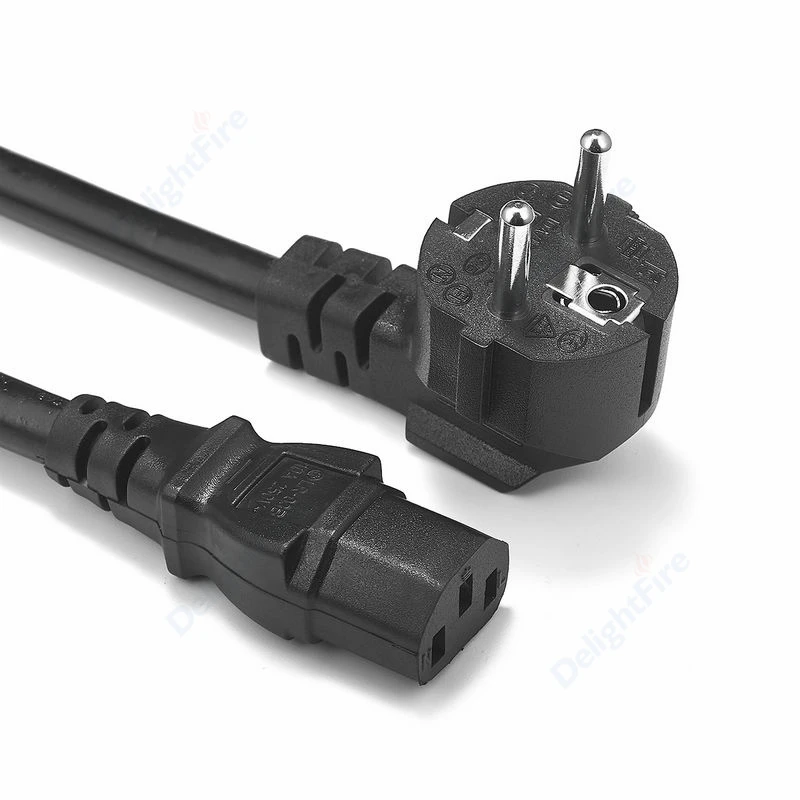 

PC Power Extension Cord 1.2-5m EU Plug Schuko to IEC C13 Power Supply Cable For Dell PC Computer PSU Antminer 3D Printer