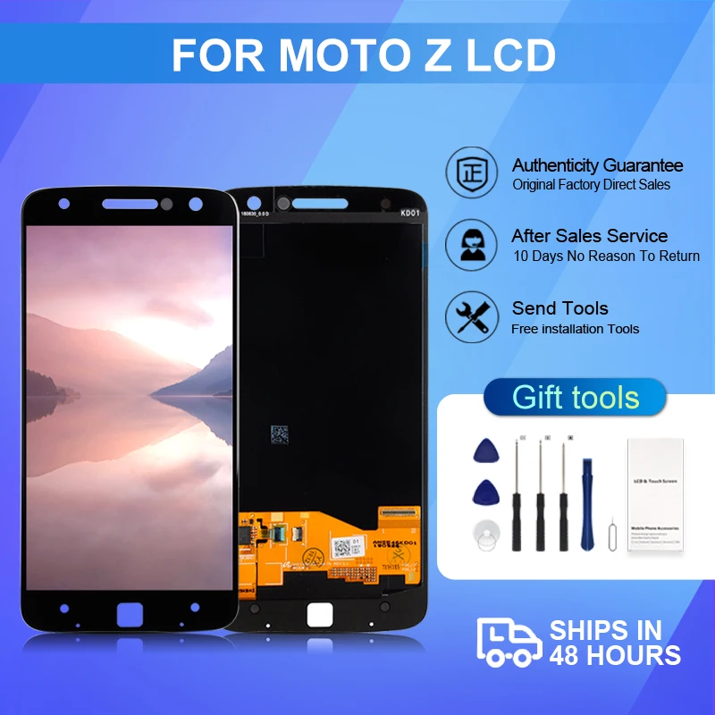 

5.5 Inch For Moto Z Display With Touch Panel Screen Digitizer Assembly For Motorola Z Droid XT1650 Lcd With Tools Free Shipping