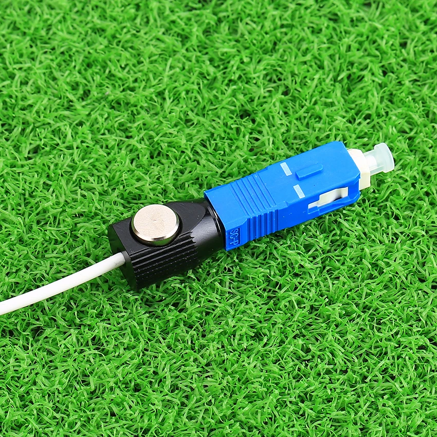 Optical Fiber Circular Bare Fiber Adapter SC Single-Mode Coupler Flange Adapter SM Temporary Connection Repair Tool