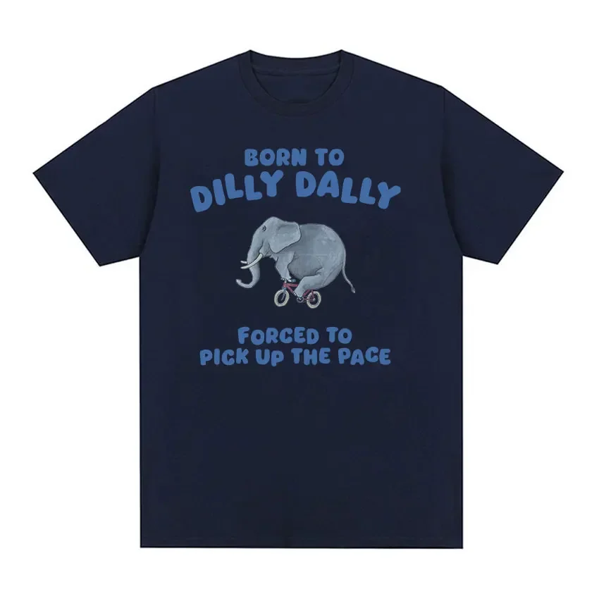 Футболка Born To Dilly Dally с забавным рисунком слона