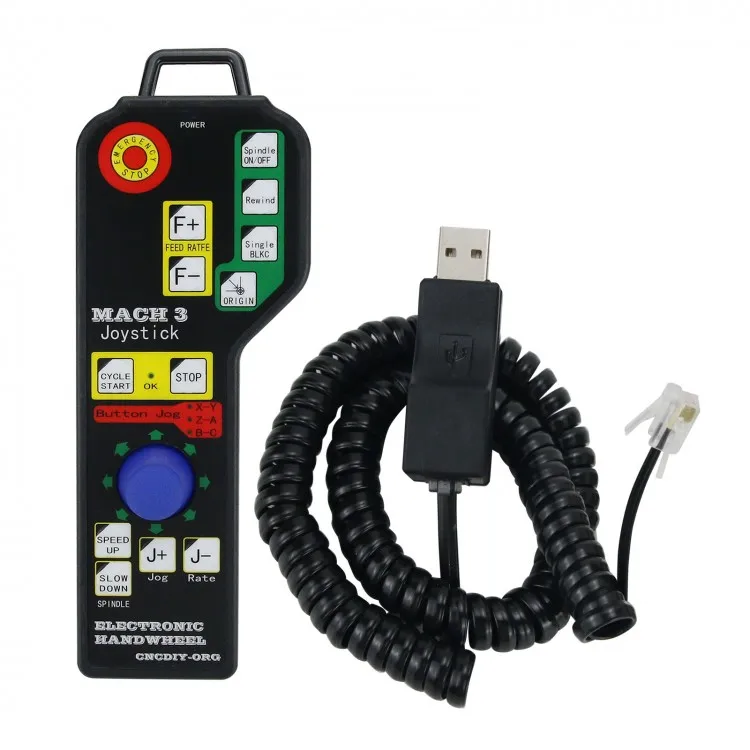 

Mach3 6 Axis USB Joystick Rocker Handheld Electronic Handwheel for CNC Carving Machine