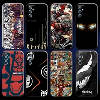 marvel avengers iron man for huawei honor 9a 8x 9 9x lite 10 10i 10x lite phone case black back funda silicone cover