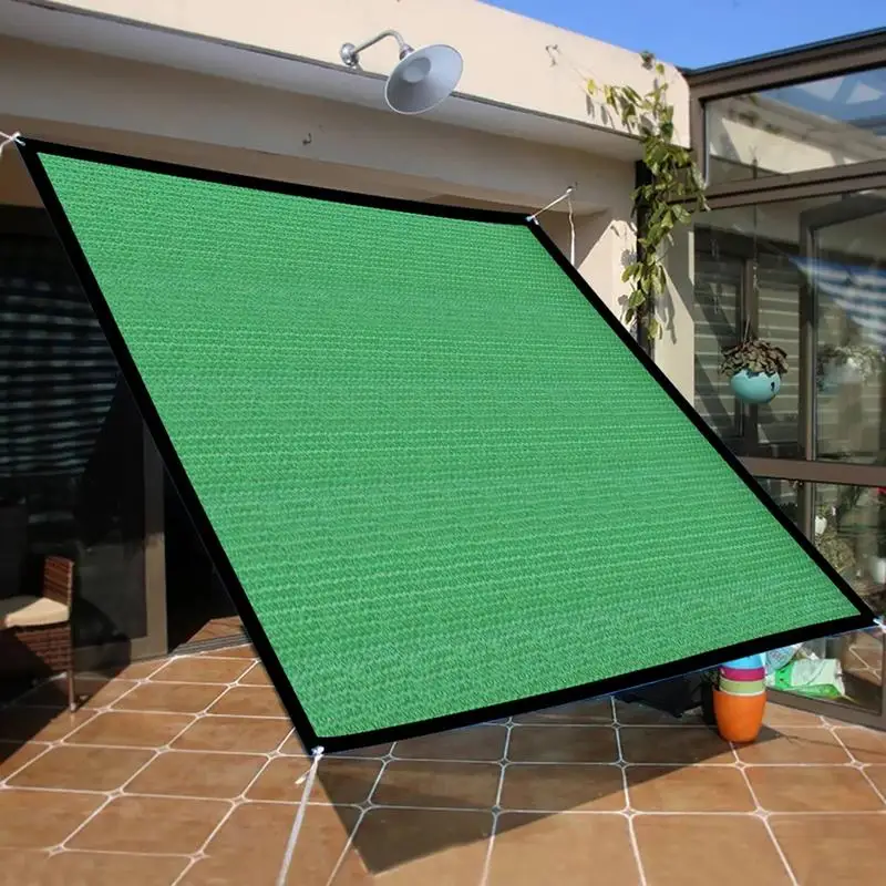 

Green Shade Cloth Waterproof And UV Resistant Protect Garden UV Rays With Green Sun Shading Net Outdoor Balcony Sunshade Canopy