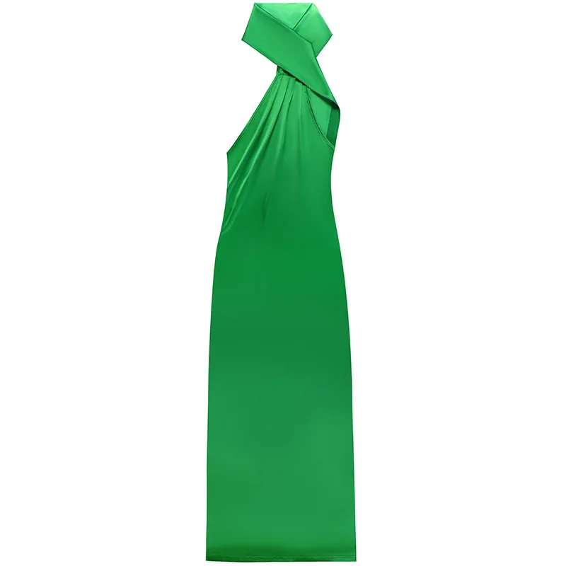 

Sexy Tight Bag Hip Slit Halter Dress 2022 Summer New Dress Long Skirt Women Robe Traf Dresses For Women Women's Dresses