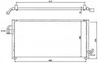 

CSU543019 радиатор кондиционера для SUBARU FORESTER 2,0