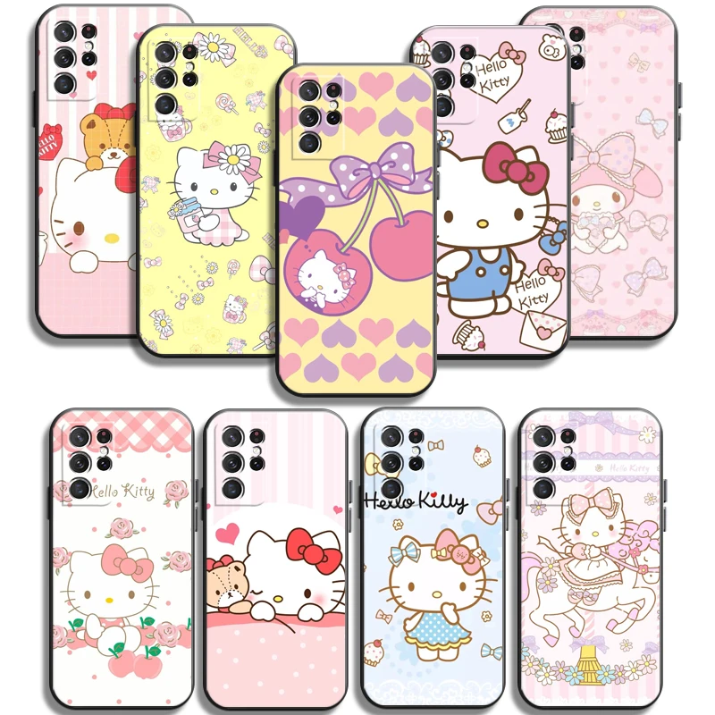 

NEW Hello Kitty Phone Cases For Samsung Galaxy A21S A31 A72 A52 A71 A51 5G A42 5G A20 A21 A22 4G A22 5G A20 A32 5G A11 Carcasa