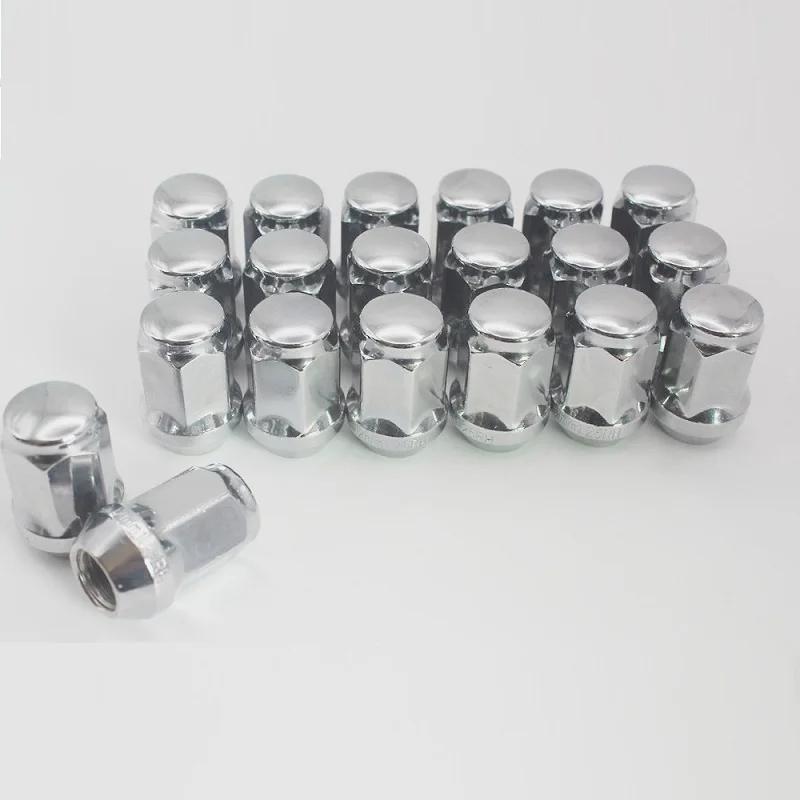 

20PCS 12x1.25 Lug Nuts For Acorn Wheels | Closed End Bulge | 19mm 3/4" Hex