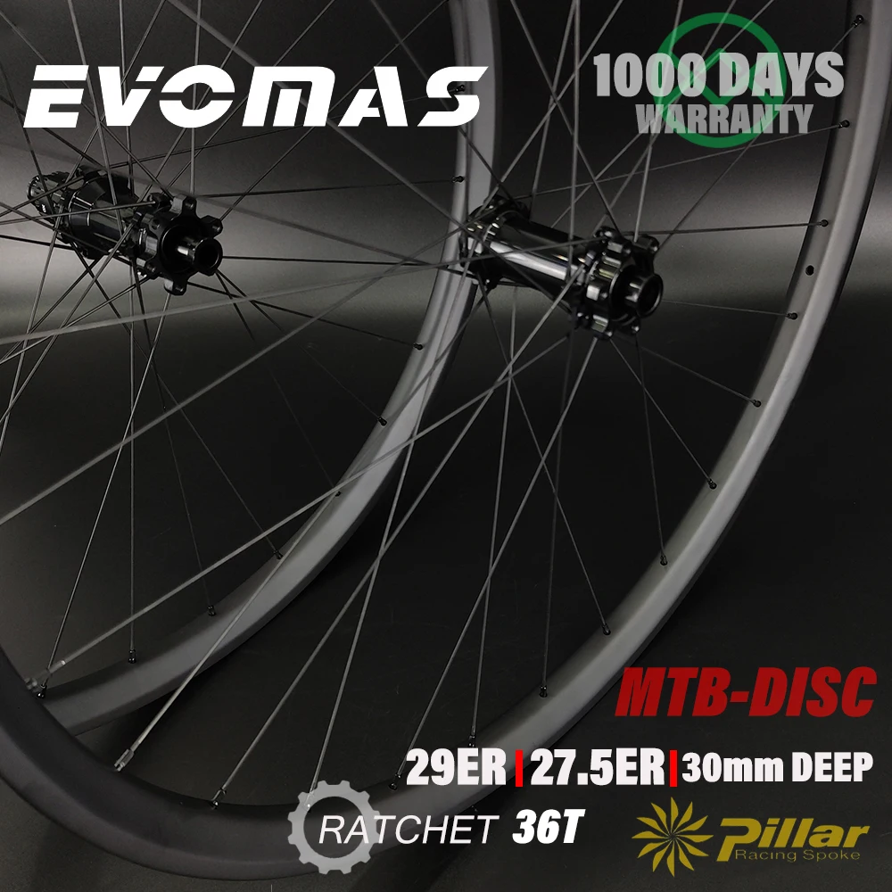 30 мм глубина 29er/27 5er Godix M310 6 лотов/центральный замок комплект колес MTB карбоновый