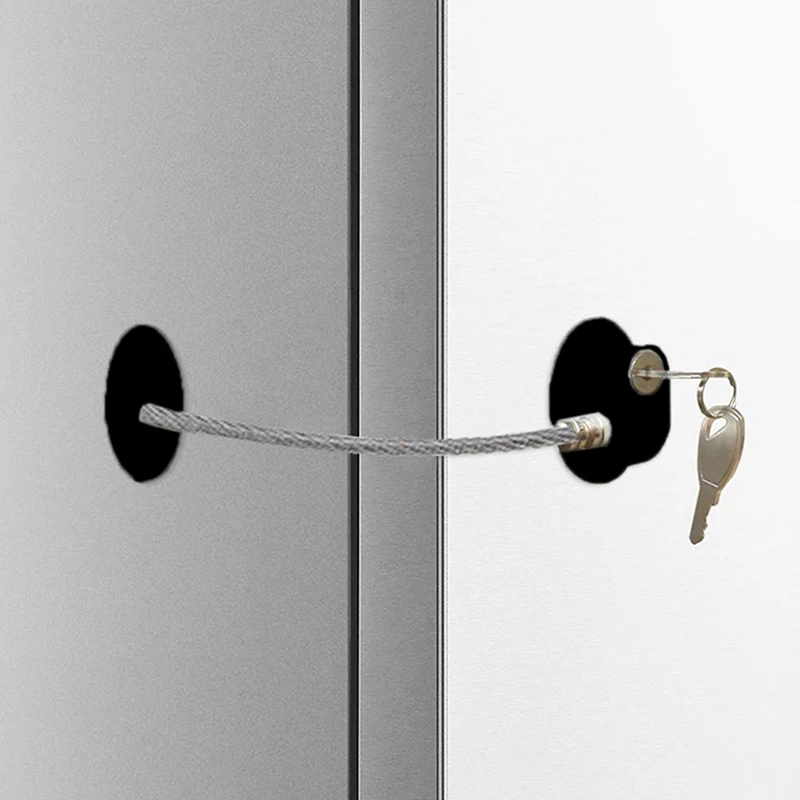 

Child Safety Lock Cabinet Refrigerator Door Lock Stainless Steel Cable Protection Children Baby Home Window Lock Strong Fixation