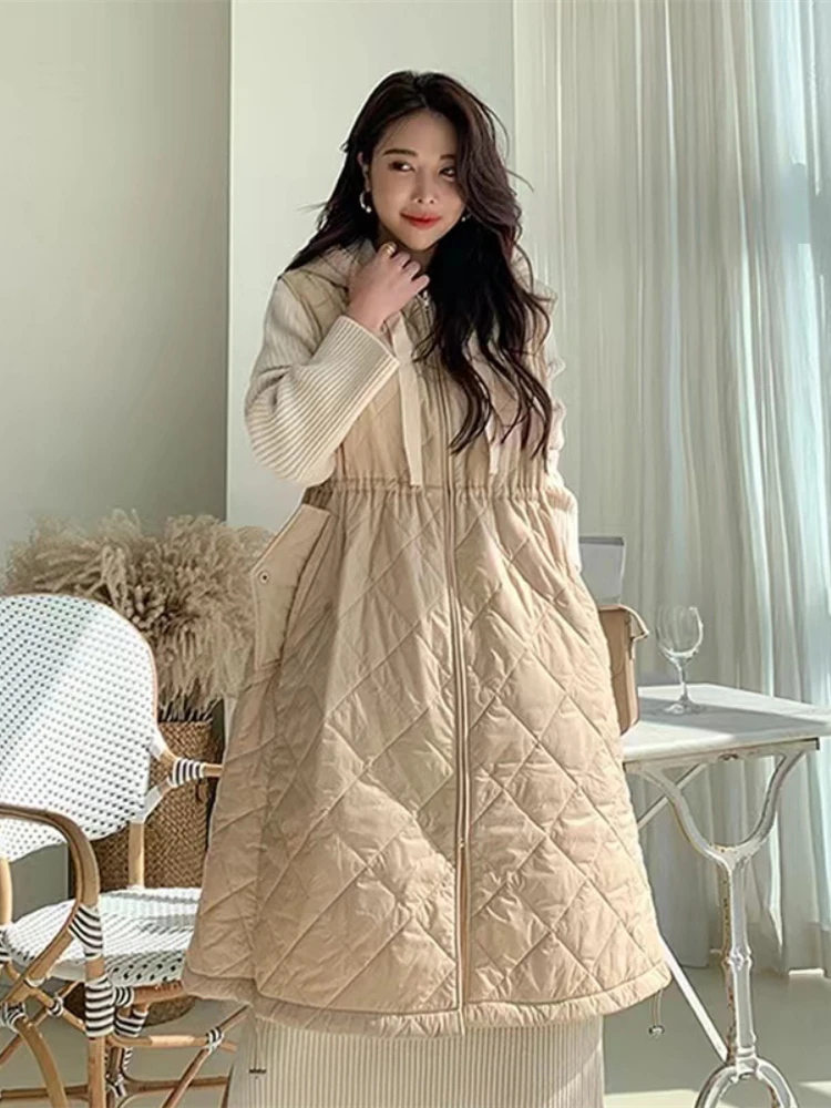 Womens Parkas Winter Coat Female Trench Jacket Women Maxi Long Parka Mujer Cotton Padded Overcoat Casual Oversize Windbreaker