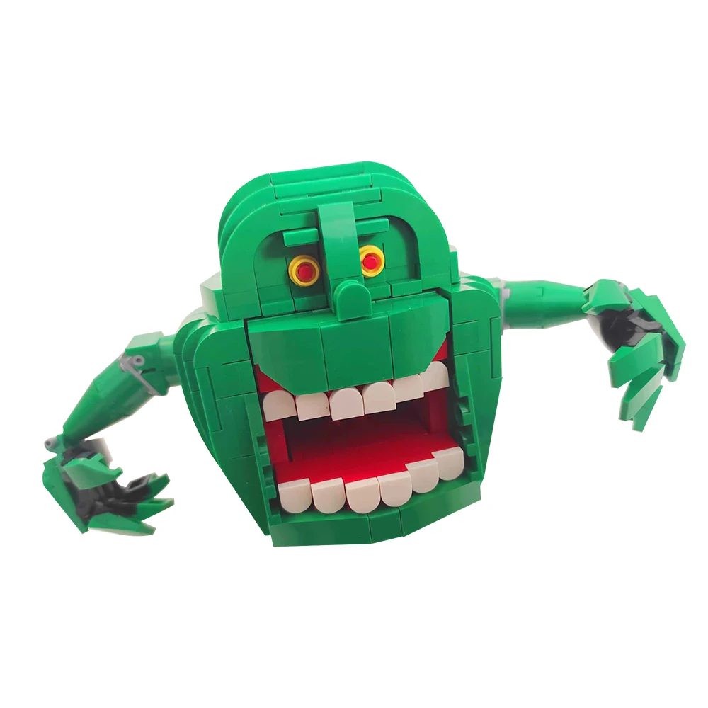 Строительные блоки Ghost Paranormal Buster — Stay-Puft Marshmallow Man &amp Slimer кирпичи игрушки жуткий