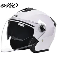 ad led smart motorcycle helmet mens womens retro scooter bicycle electric motorcycle open safety helmet four seasons universal