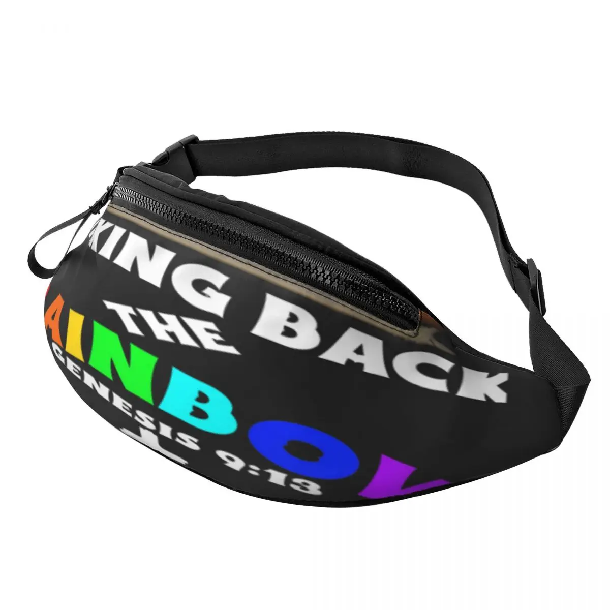 

Taking Back The Rainbow-Ark Encounter Fanny Pack,Waist Bag Holiday With Zip Suitable Office Crossbody Bag Multi-Style