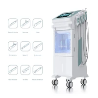 9 in 1 vacuum blackhead remover face massager rf microcurrent beauty equipment microdermabrasion dermaplaning facial machine