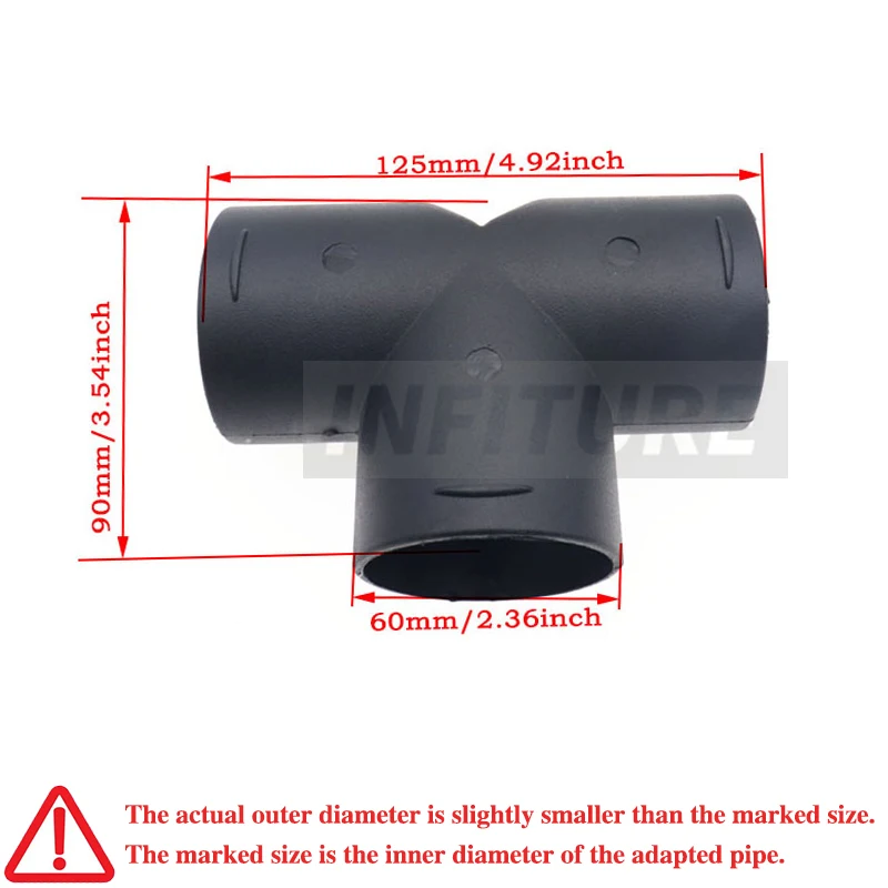 

Воздуховод, воздуховод, Т-образная деталь, 42 мм/60 мм/75 мм/90 мм, коленчатая труба, выпускной разъем для Eberspaecher, воздушный дизельный стояночный обогреватель