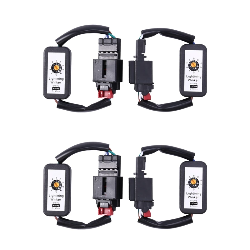 

4Pcs Dynamic Turn Signal Indicator LED Taillight Add-On Module Cable Wire For Golf 7 Tail Light